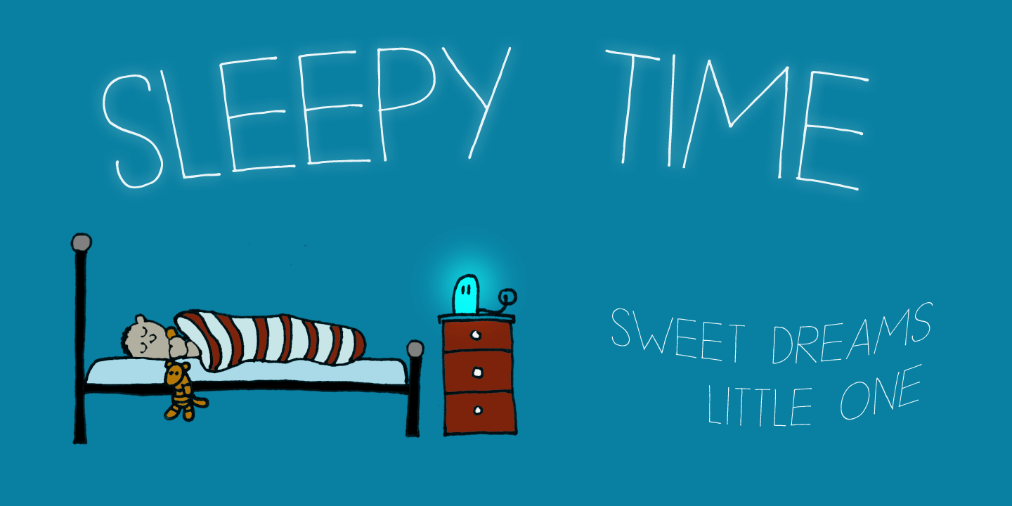 DK Sleepy Time font